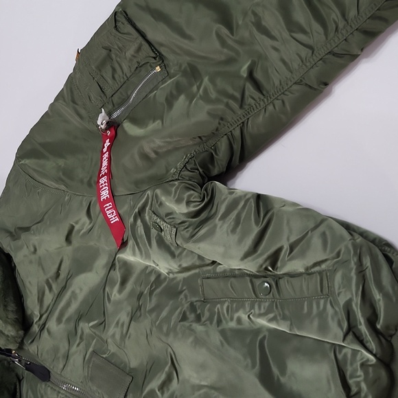 Alpha Industries Jacket Flying Type B-15 Men's Size 5XL - Picture 3 of 16